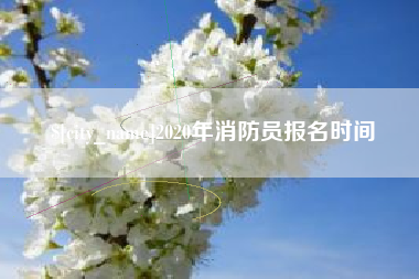 定西2020年消防员报名时间
