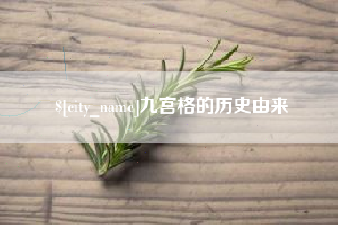 定西九宫格的历史由来