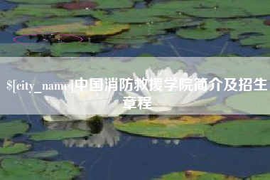 定西中国消防救援学院简介及招生章程