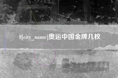 定西奥运中国金牌几枚