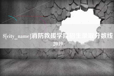 定西消防救援学院招生录取分数线2019
