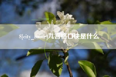 定西九宫格口诀是什么