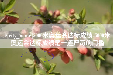 定西5000米奥运会达标成绩-5000米奥运会达标成绩是一道严苛的门槛