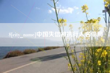 定西中国失信被执行人名单网