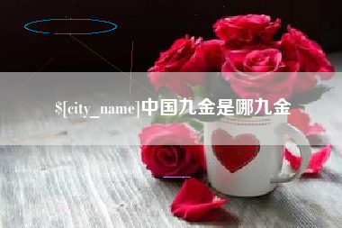 定西中国九金是哪九金