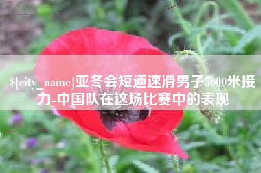 定西亚冬会短道速滑男子5000米接力-中国队在这场比赛中的表现