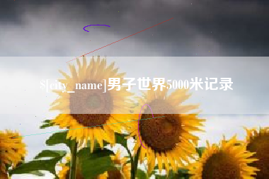 定西男子世界5000米记录