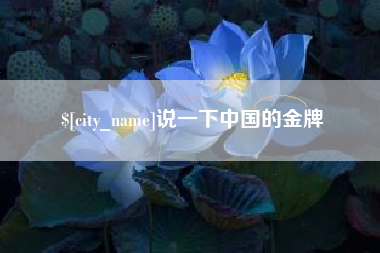 定西说一下中国的金牌
