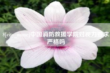 定西中国消防救援学院对视力要求严格吗