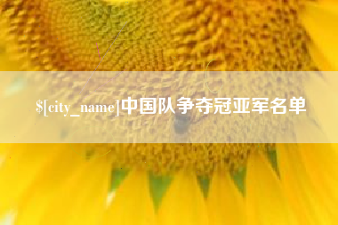 定西中国队争夺冠亚军名单