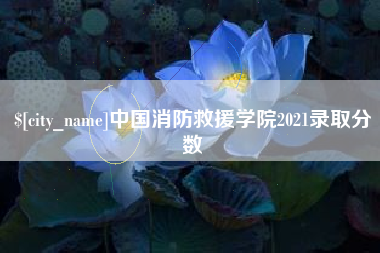 定西中国消防救援学院2021录取分数