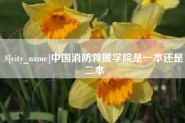 定西中国消防救援学院是一本还是二本