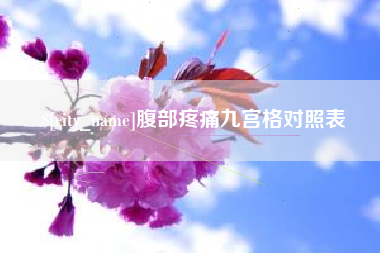 定西腹部疼痛九宫格对照表