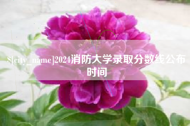 定西2024消防大学录取分数线公布时间