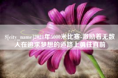 定西2021年5000米比赛-激励着无数人在追求梦想的道路上勇往直前