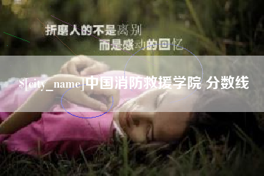 定西中国消防救援学院 分数线