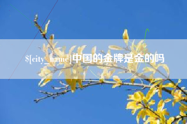 定西中国的金牌是金的吗