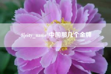 定西中国那几个金牌