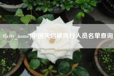 定西中国失信被执行人员名单查询