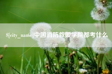 定西中国消防救援学院都考什么