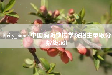 定西中国消防救援学院招生录取分数线2021
