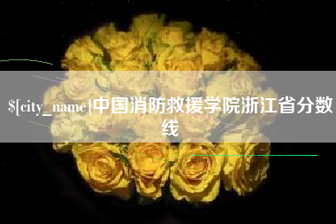 定西中国消防救援学院浙江省分数线
