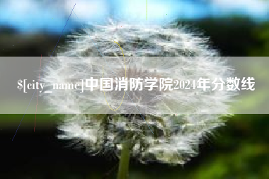 定西中国消防学院2024年分数线