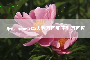 定西2025大利方向和不利方向图