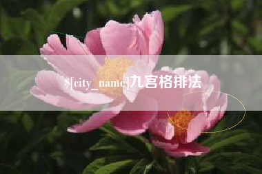 定西九宫格排法
