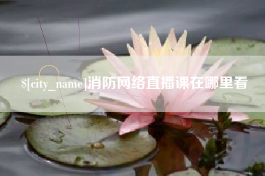 定西消防网络直播课在哪里看