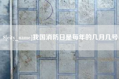 定西我国消防日是每年的几月几号