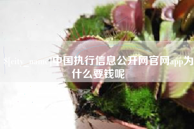 定西中国执行信息公开网官网app为什么要钱呢