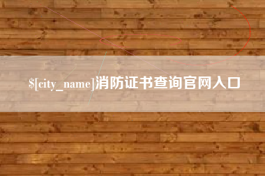 定西消防证书查询官网入口