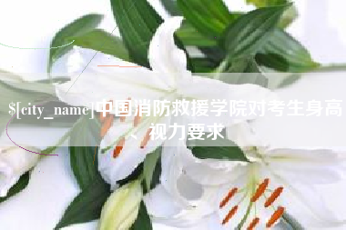 定西中国消防救援学院对考生身高、视力要求
