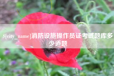 定西消防设施操作员证考试题库多少道题