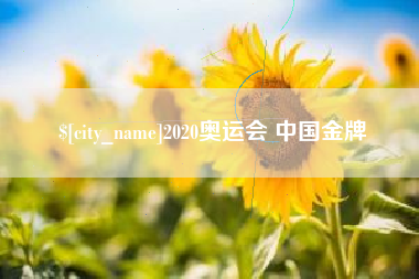 定西2020奥运会 中国金牌